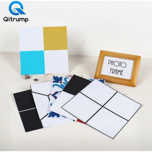 Modern Kitchen Wall Tiles Stickers Oil-proof Waterproof Easy to Clean Cabinets Decals Bathroom Floor Ground Self-Adhesive Panels