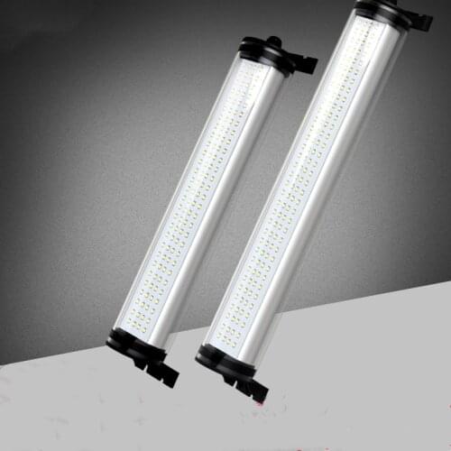 New Glass 24V/220V Cylindrical CNC Machine Tool Led Work Light Waterproof Dustproof Oilproof Tube Machine Tool Work Light