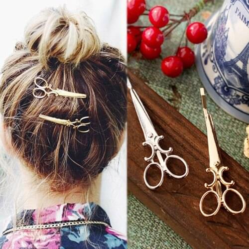 Creative Scissor Shape Hair Clips for Women Girls Hairpins Hair Accessories Headdress Spinki Do Wlosow Pinzas Para El Pelo Mujer