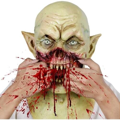 WAYLIKE Halloween Bloody Scary Masks Adult Zombie Monster Vampire Mask Latex Costume Party Full Head Mask