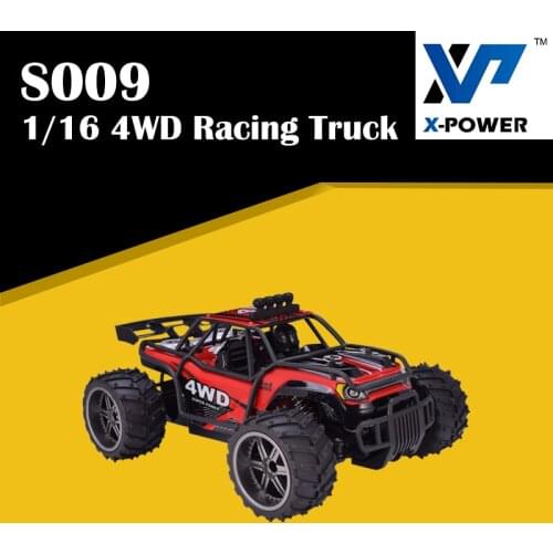 X-Power S009 2.4G 1/16 4WD 25km/h High Speed RC Off-Road Racing Truck Car Kids Toy Remote Control Climb Buggy Trucks Gift