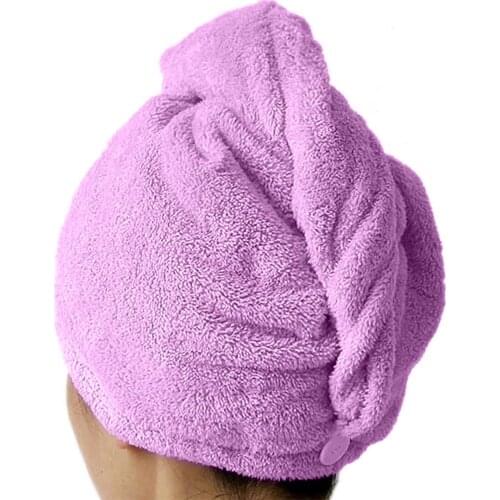 1PCS Hair Drying Hat Towel Quick-drying Hair Cap Shower Cap for Women Striped Pattern Super Absorbent Bath Accessories