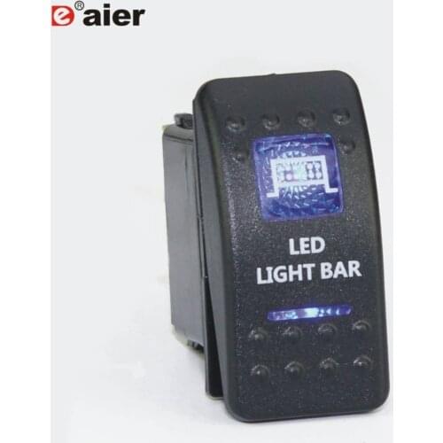 1PC Electrical 20A 12/24VDC SPST ON OFF 5 Pin Marine Car Waterproof LED LIGHT BAR Automotive Rocker Switch