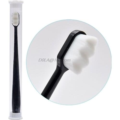 1Pc Nano Ultra-fine Wave Toothbrush Soft Bristle Adult Child With PVC Dental Whitening Brush Oral Care Clean
