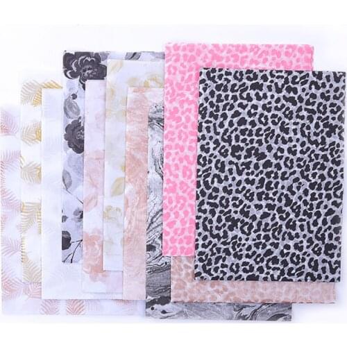 20 Pieces 50*70 Cm Rose Flower Printed Tissue Paper DIY Handmade Craft Paper Flowers Gift Packing Home Decoration Supplies