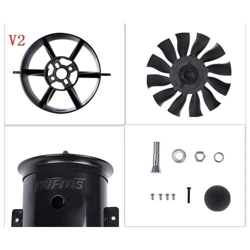 70mm 12 Blade EDF for FMS 70mm Yak130 RC Hobby FMS088