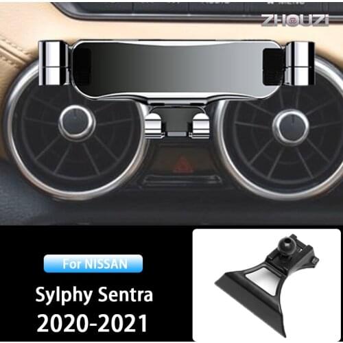 Car Mobile Phone Holder For Nissan Sentra Sylphy B18 2020 2021 Air Vent Mounts Stand GPS Gravity Navigation Bracket Accessories