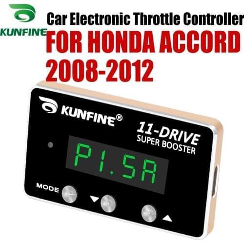 KUNFINE Car Electronic Throttle Controller Racing Accelerator Potent Booster For HONDA ACCORD 2008-2012 Tuning Parts