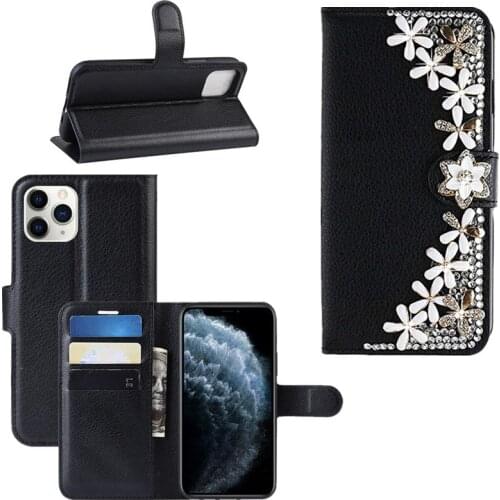 For Apple iphone 11 Pro Max Case diamond Shell PU Flip Leather Wallet book Cover for iphone X XS Max XR SE 2020 Mobile phone