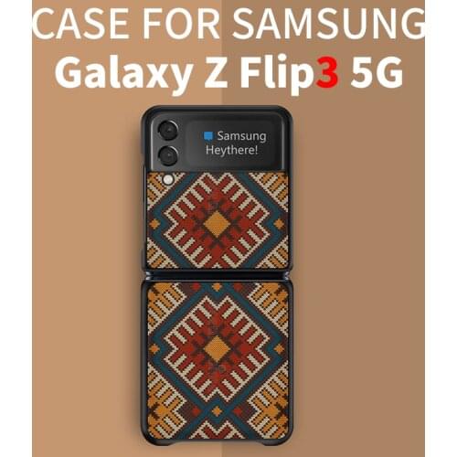 For Samsung Galaxy Z Flip3 Case, Galaxy Z Flip 3 Case. Pu Material Protective Cover