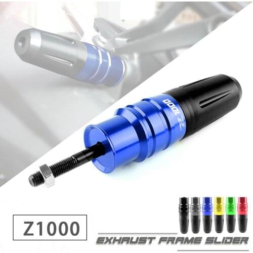 CNC Aluminum Motorcycle Exhaust Frame Slider Crash Pads Plug Guard Protector for Kawasaki Z1000 Z1000SX 2005-2020
