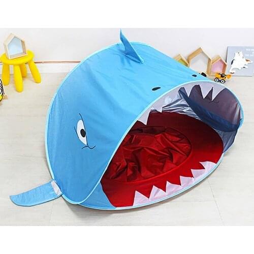 Shark Children Tent Portable Baby Beach Tent Shade Pool UV Protection Sun Shelter For Infant Kid Outdoor Camping Sunshade Beach