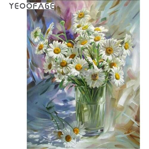 DIY 5d Diamond Painting Cross Stitch Needlework Square Mosaic Diamond Embroidery flowers rhinestone mosaic Pattern Decoration