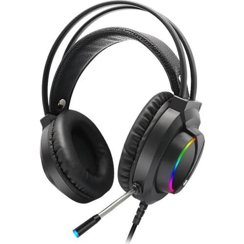 Dual 3.5mm Plug Gaming Headset with Noise Cancelling Microphone LED Light Wired Headphone for Laptop Desktop PC etc