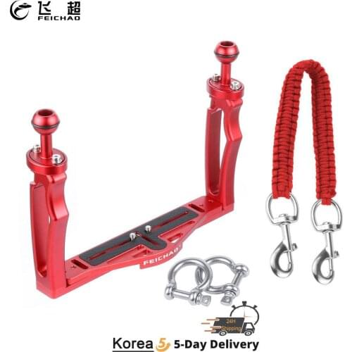 FEICHAO Handheld Handle Hand Grip Stabilizer Rig Underwater Scuba Diving Dive Tray Mount for Gopro Hero Camera SJCAM Camcoder