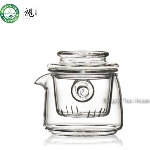 FH-799G Lead-free Borosilicate Clear Glass Mini Kungfu Teapot With Infuser 160ml