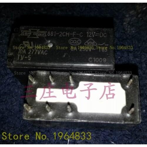 881-2CH-F-C 12VDC 115F-2C-12V-10A 8 10A