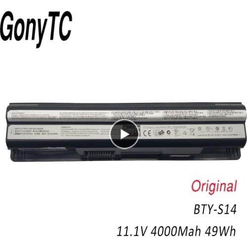 GONYTC BTY-S14 New Laptop battery For MSI GE70 GE60 FX720 GE620 GE620DX GE70 A6500 CR41 CR61 FR720 CX70