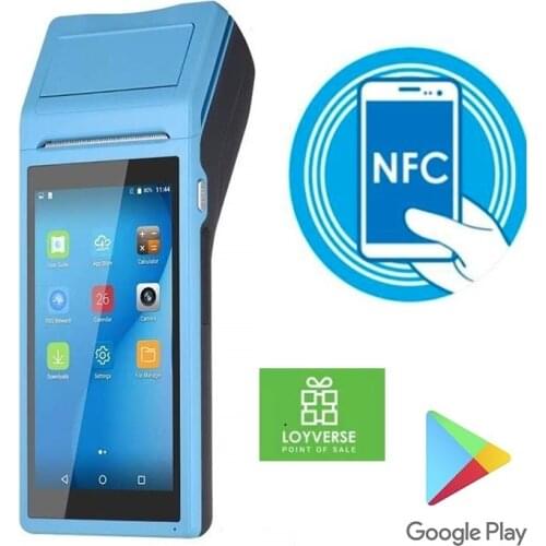 Hot Selling Cheap Android 8.1 Receipt Printer And QR Code Scanning Portable 5.5 Inch Mobile Pos Machine for Commercial