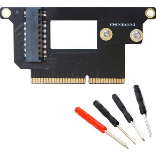 Jimier M.2 NGFF M-Key NVME SSD Convert Card fit for Macbook Pro 2016 2017 13" A1708 Replace Card