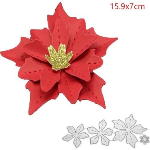 L-Sunday Crafts Die Cuts Flowers Metal Cutting Dies Stencils Scrapbooking Embossing Paper Card Crafts Decor