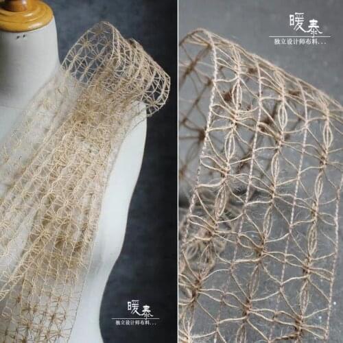 Natural Burlap Ribbon Trim Designer Fabric For Wedding Party Christmas Crafts Home Decor Cake Gift Bow Packaging