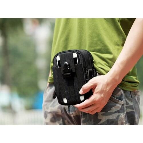 Multi-functional Mens Casual Belt Water-proof Mobile Phone Bag Hanging Bag Pocket