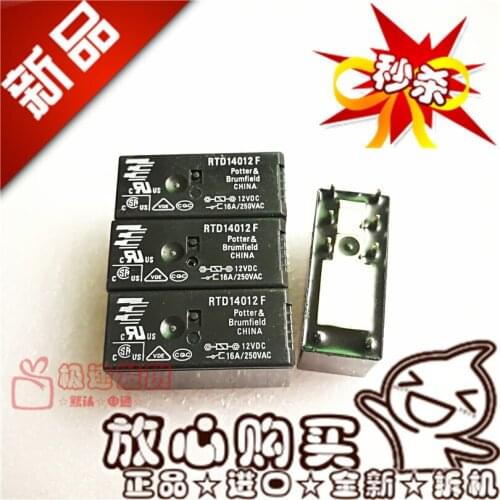 New RTD14012F 12VDC16A/250VAC One Opening and One Closing RTD14012F Relay 12V
