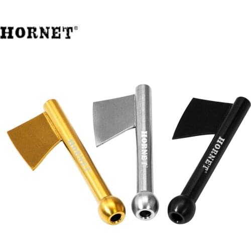 HORNET Stainless Steel Snuff Snorter Sniffer Tube With Sharp Blade Unbreakable Metal Snuff Snorter Dispenser Smoking Pipe
