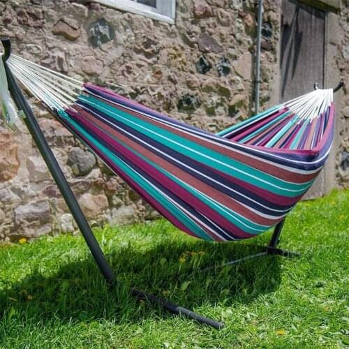 Indoor Comfort Durability Yard Striped Hanging Chair Large Chair Hammocks Hanging Chair Thick Canvas Stripe Bed Hammock New G2