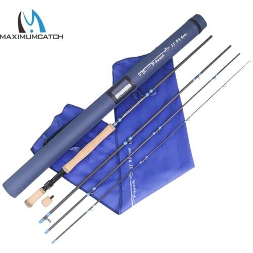 Maximumcatch 4WT-9WT Switch Fly Fishing Rod 10.5FT-11.5FT Fly Rod With Switchable Fighting Butts with Cordura Tube