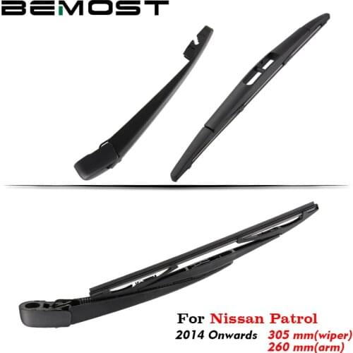 BEMOST Auto Car Rear Windshield Wiper Arm Blade Brushes For Nissan Patrol Hatchback 2014 2015 2016 2017 2018 Windscreen Washer