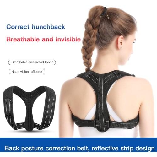 Luminous Posture Corrector Adjustable Brace Support Belt Orthopedic Clavicle Spine Back Shoulder Lumbar Corrector Dropshipping