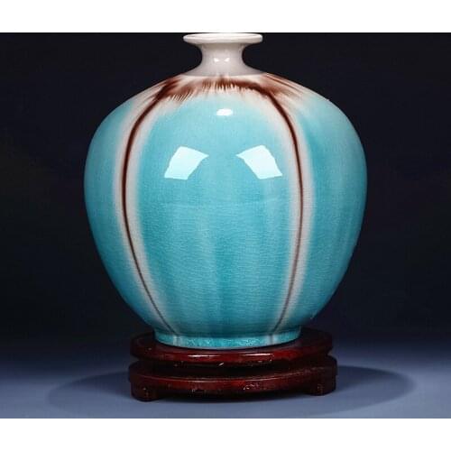 Unique craft chinese ceramic porcelain flower vase for home decoration