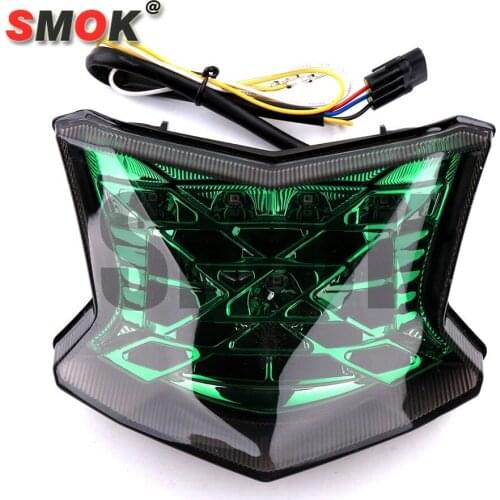 Motorcycle Tail Light Motorbike Brake Light Rear Lamp Integrated Motors Turn Signal Light For Kawasaki Z900 Z650 2017-2018