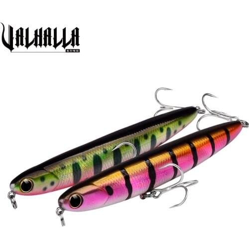 VALHALLA 1pcs Fishing Bait 11cm-13g Pike Artificial Hard Lures Minnow Baits Floating Surface Topwater Pencil Lure Crankbait