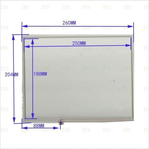 ZhiYuSun TP1M2066 4 line capacitive touch screen panel glass 260*204mm this is compatible 260*204