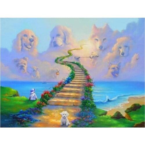 Kexinzu Full 5D DIY Square/Round Drill Diamond Painting "Animal Dog" Diamond Embroidery Cross Stitch 3D Decor Gift