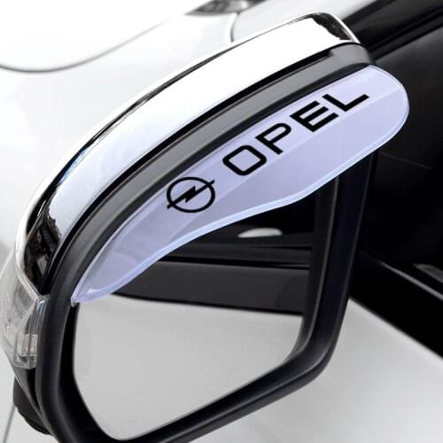 2pcs Car Side Rear View Mirror Rain Eyebrow Visor Look Rain proof decoration accessories For Opel Astra H G J Corsa No3 Magentis
