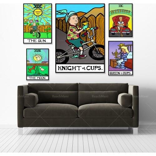 Bobby Hill: The Knight of the Holy Grail in the Alan Tarot Card-King of the Hill Main Wall Art Painting Poster Pop Art Printing