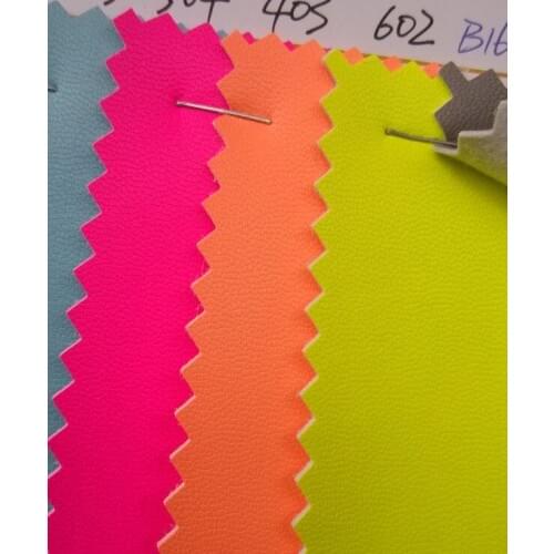 Fluorescence micro fiber sheep grain leather material