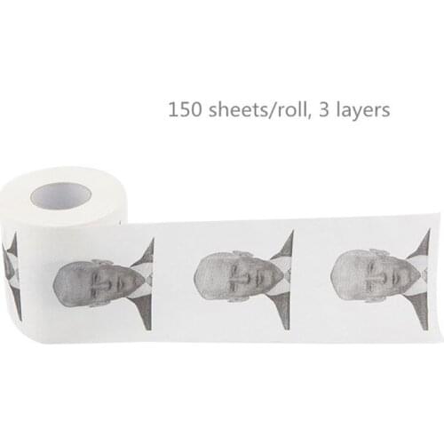 Joe Biden Pattern Printed Toilet Paper Roll Novelty Gift Bathroom Paper 3 layer B36B