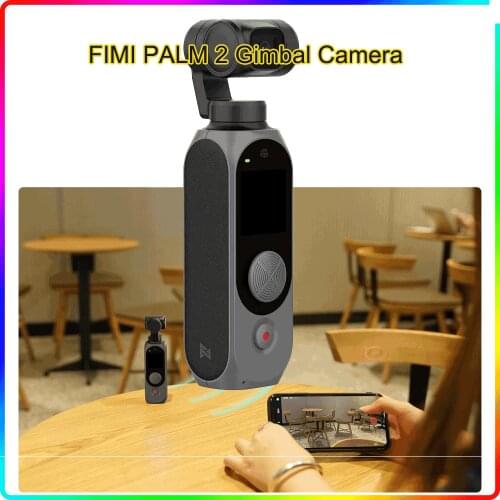 FIMI PALM 2 Gimbal Camera palm2 FPV 4K 100Mbps WiFi Stabilizer 308 min Noise Reduction MIC Face Detection Smart Track In stock