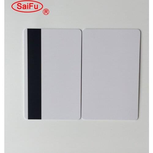 50X/lot Blank Inkjet PVC Card with 1/2'' HiCo 3-Track Magnetic Stripe for access control door key system both sides printable