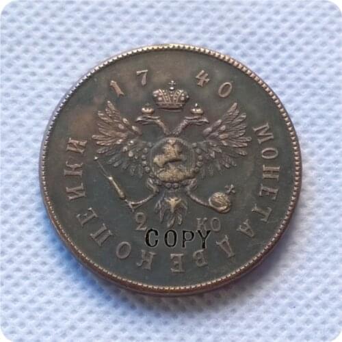 Type #5_1740 RUSSIA 2 KOPEKS COIN COPY-replica coins medal commemorative coins