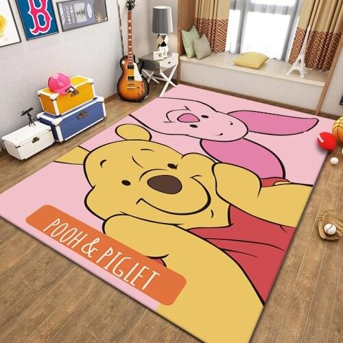 Disney Winnie The Pooh Piglet Carpet Floor Mat Cartoon Living Room Bathroom Bedroom Hotel Donald Duck Non-slip Rug Home Decor