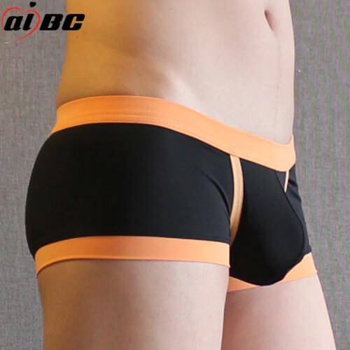 Hot sell AIBC boxers shorts new men s underwear household leisure comfort pants wide edge low waist cross border