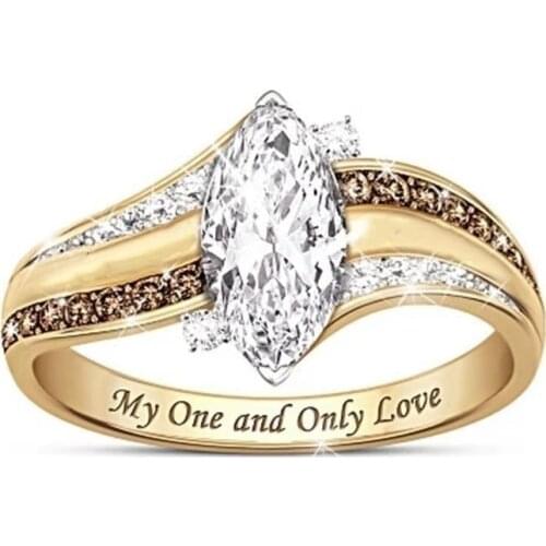 LUCKCOMEE Rings With Crystals