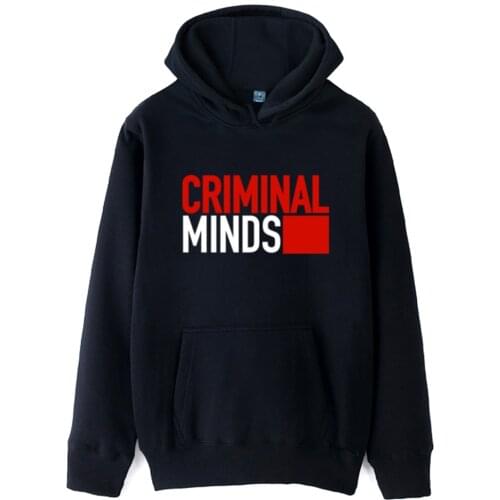 Boys man male hoodie sweatshirt criminal minds autumn winter fleece hoodies couple clothes