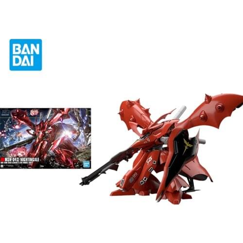 Bandai Gundam Model Kit Assemble Figure HGUC 1/144 MSN-04-2 Anime Japanese Animation Nightingale Action Dolls Childrens Toys
